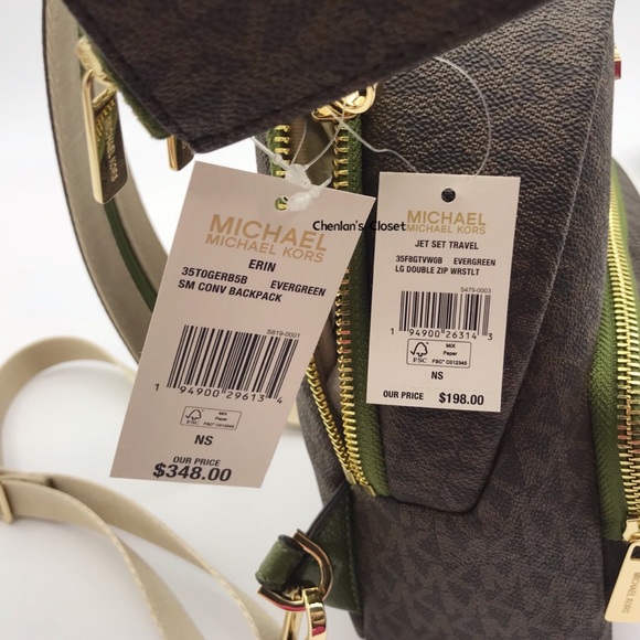 🌿💐NWT Michael Kors Small Erin Backpack Set - Picture 2 of 9